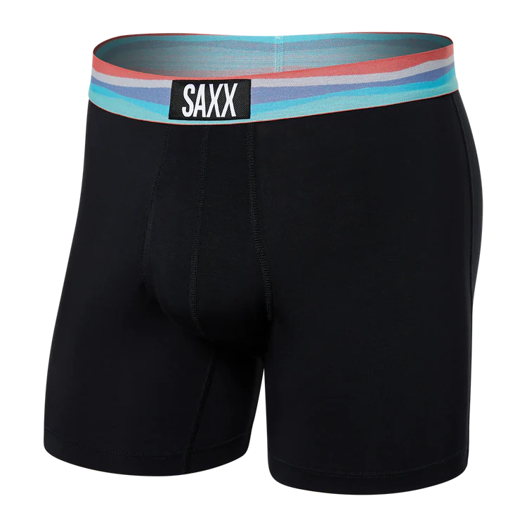 Black Cutback Stripe Waistband