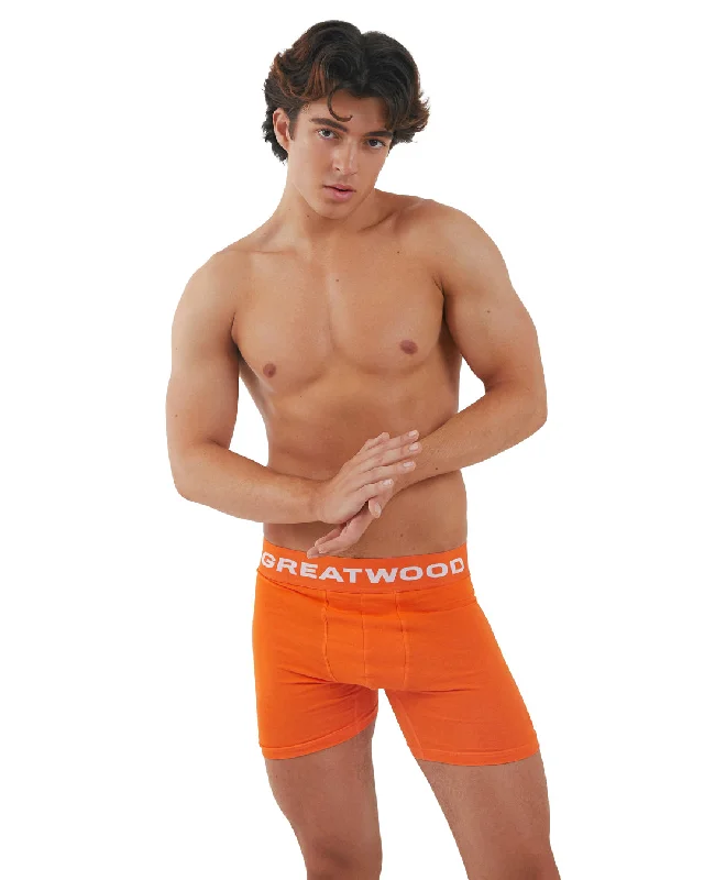 EJ Orange Boxer Briefs