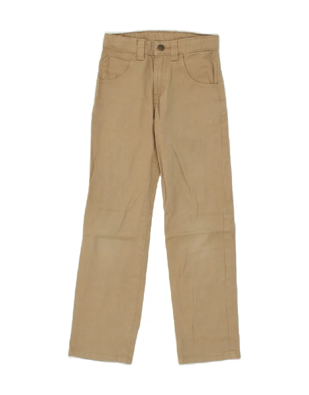 WRANGLER Boys Slim Casual Trousers 9-10 Years  W24 L24  Khaki Cotton